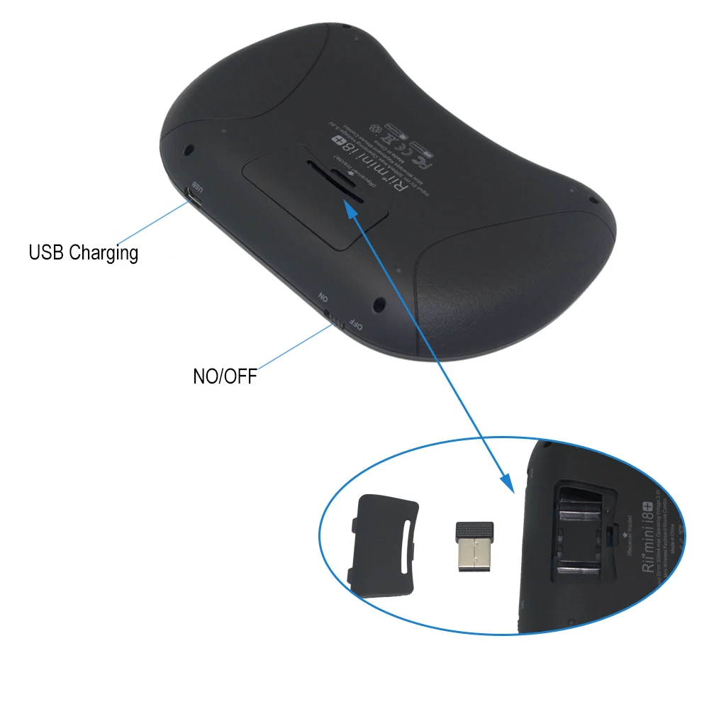 Оригинальная Rii i8 + израильская иврит русская испанская клавиатура 2 4G