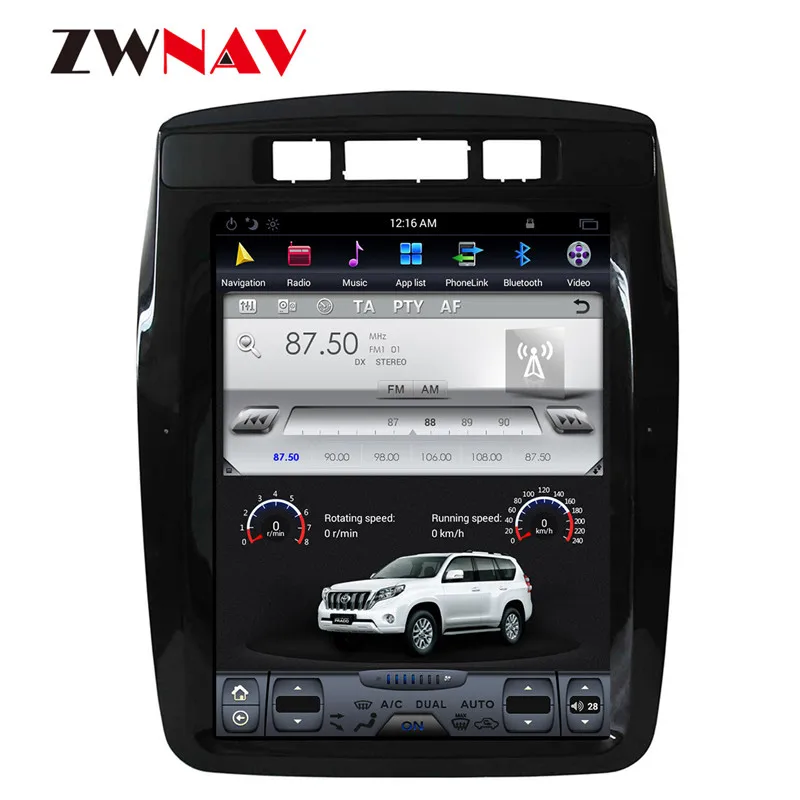 ZWNVA Tesla стиль экран Android система автомобиля gps-навигация, dvd-плеер для Фольксваген Touareg 2010 2011 2012 2013