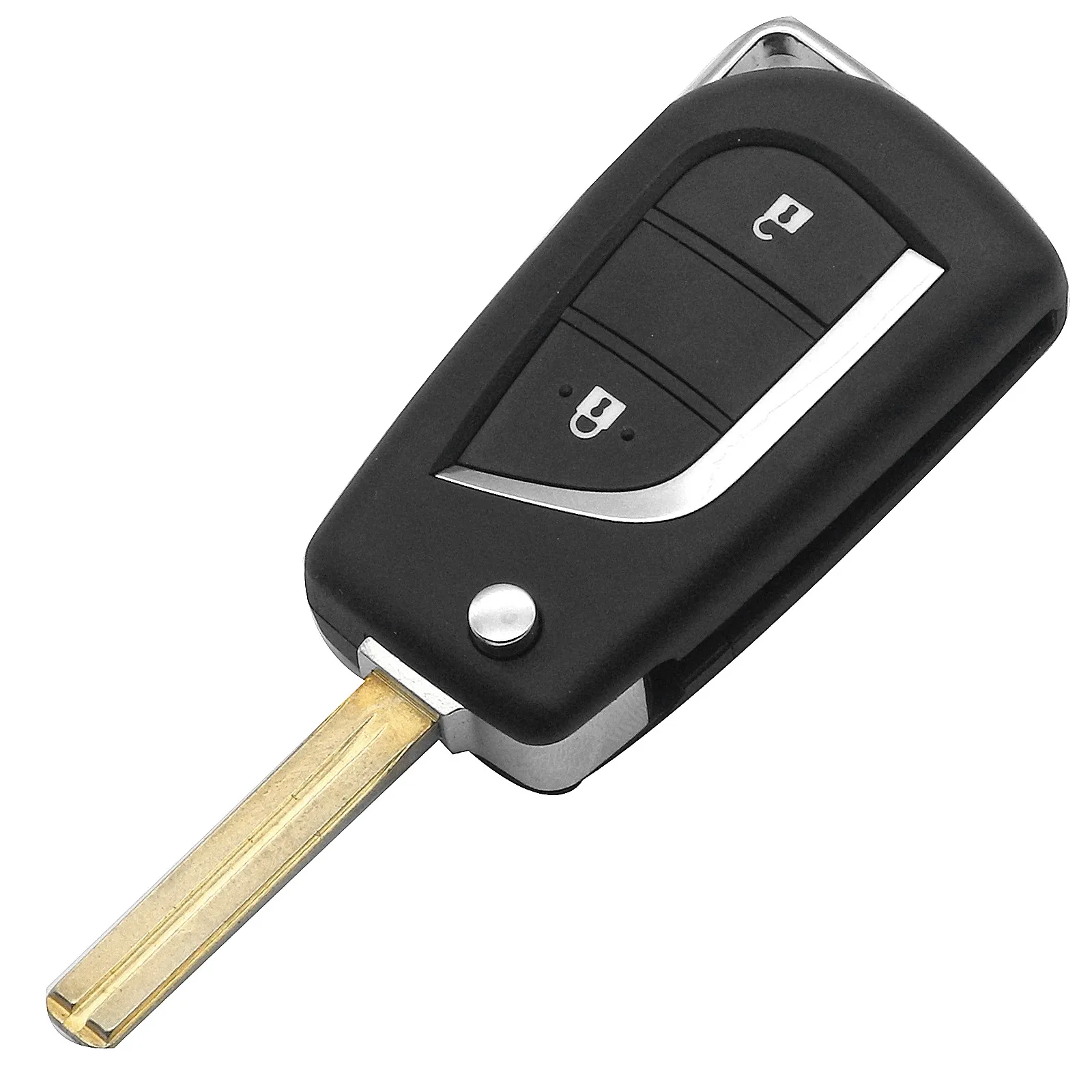Jinyuqin 2/3 Кнопка флип складной дистанционный ключ оболочки для Toyota Lewin Camry eiz Highlander Corolla ключ чехол Toy48 Toy43
