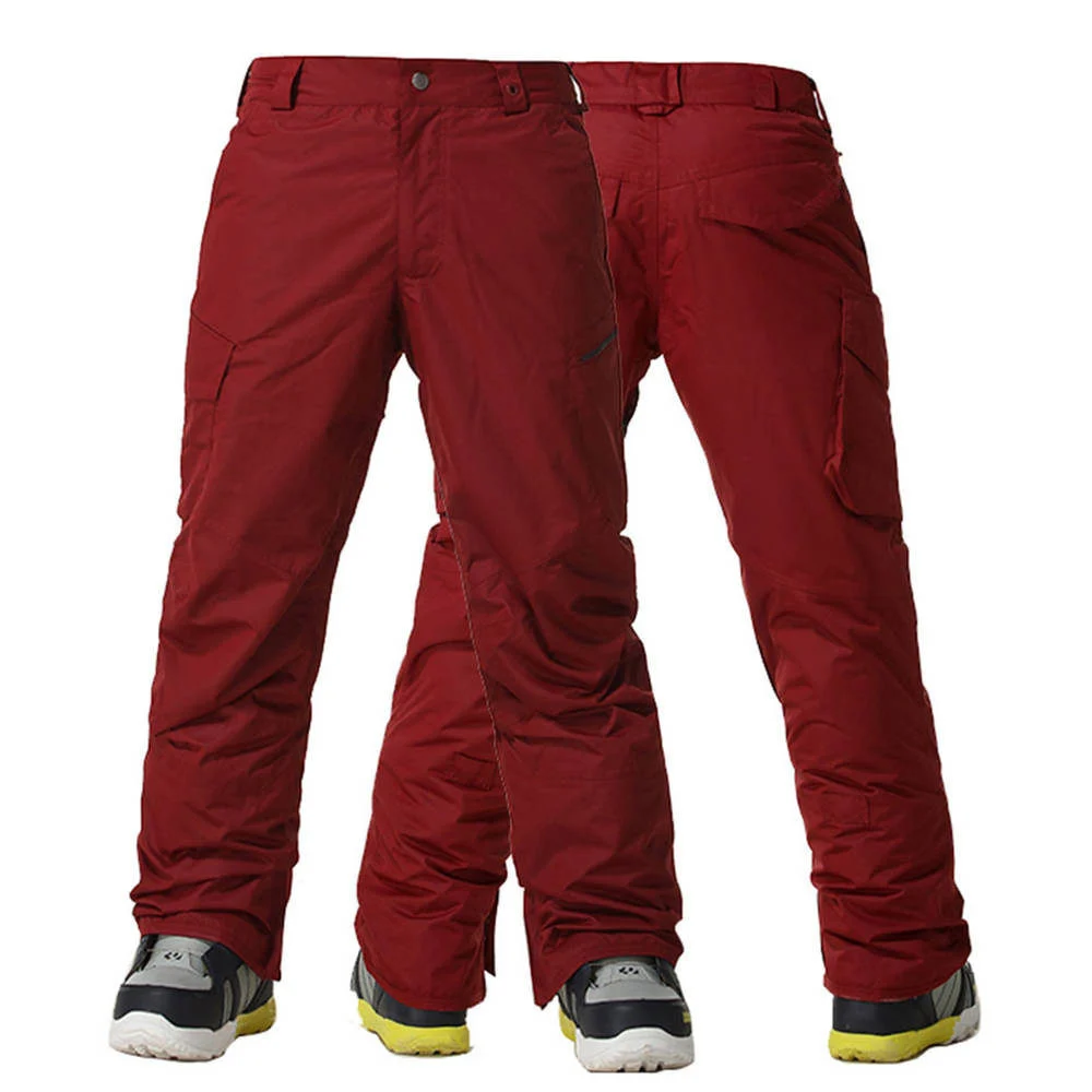 Зимние мужские лыжные штаны GSOU водонепроницаемые ветрозащитные регулируемые с