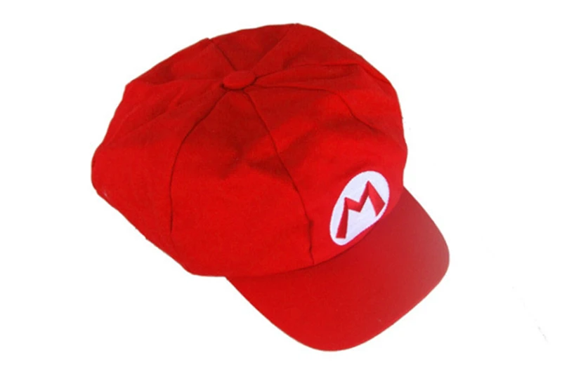 Марио хлопковая Кепки s красным колпаком для и Луиджи 5 видов цветов Аниме Косплэй
