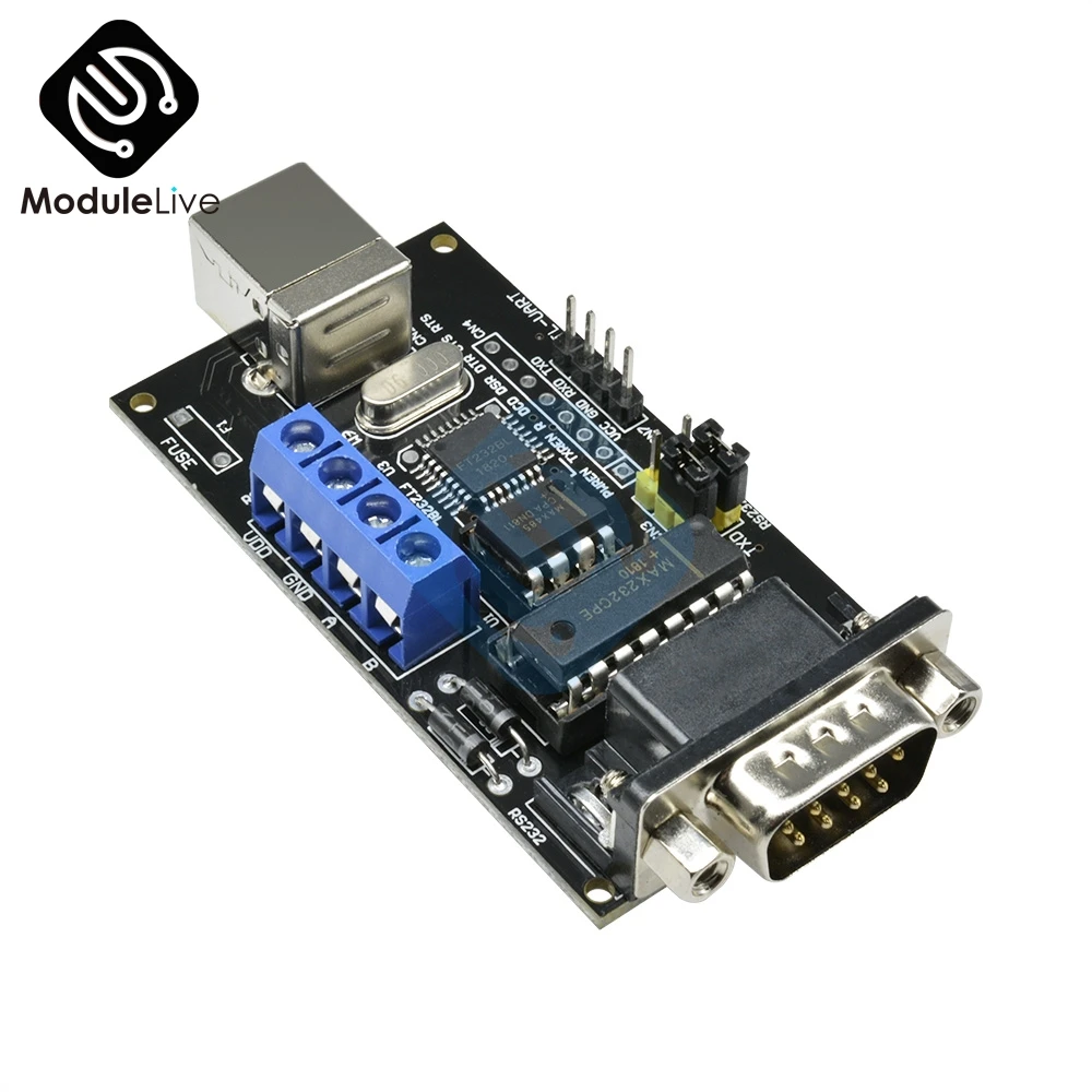 Стандартный USB последовательный RS232 TTL UART RS485 MAX485 MAX232 DB9 адаптер FTDI FT232BM/BL модуль для