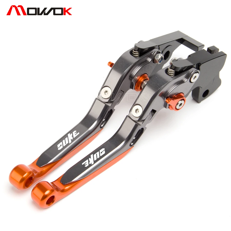 Складные раздвижные тормоза с ЧПУ для мотоциклов KTM Duke RC 125 200 390 Duke390 RC390 оранжевые
