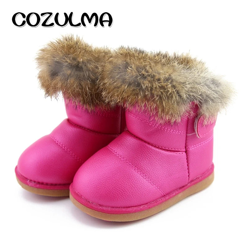 Зимние детские ботинки COZULMA зимние для девочек очень теплые плюшевые