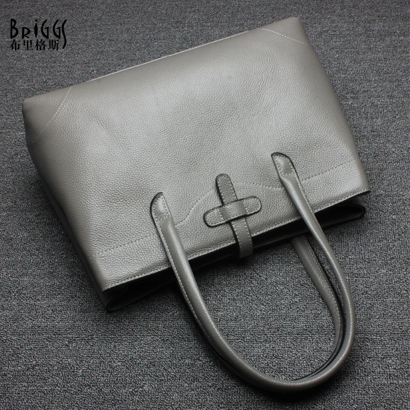 Женская сумка из натуральной кожи с тиснением от известного бренда BRIGGS дамские