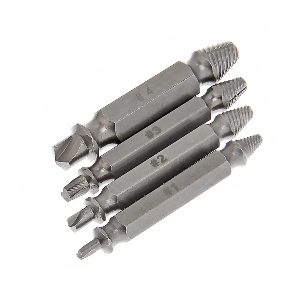 4 шт. сверло для извлечения сломанной стали поврежденных болтов|broken bolt remover|damaged