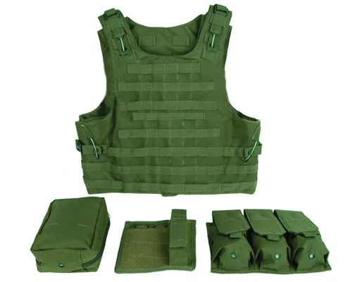 

Military Tactical Vest Assault Airsoft Multicam Army Molle Mag Ammo Chest Rig Paintball Body Armor Harness With Pouches