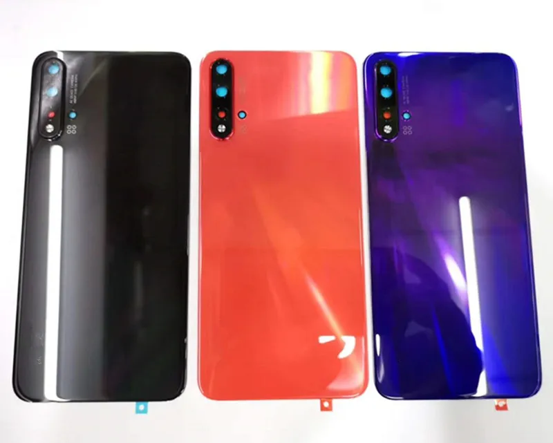 100% оригинал Для Huawei nova 5 Pro стеклянная задняя крышка корпус батарейный отсек с