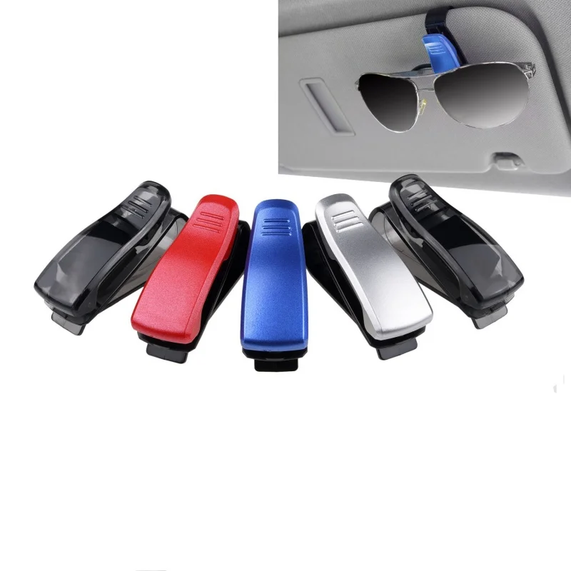 ABS автомобильный солнцезащитный козырек Солнцезащитные очки держатель для очков