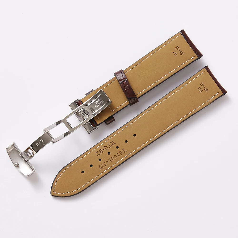 Leather Watchbands Watch Band Watch Strap for Tissot 1853 Le Locle T41 Visodate Tradition Seastar Carson 12/14/16/19/20/21/22mm enlarge