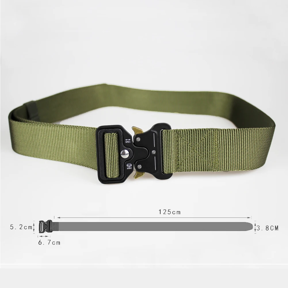 Тактические ремни нейлоновый военный пояс с металлической пряжкой регулируемый