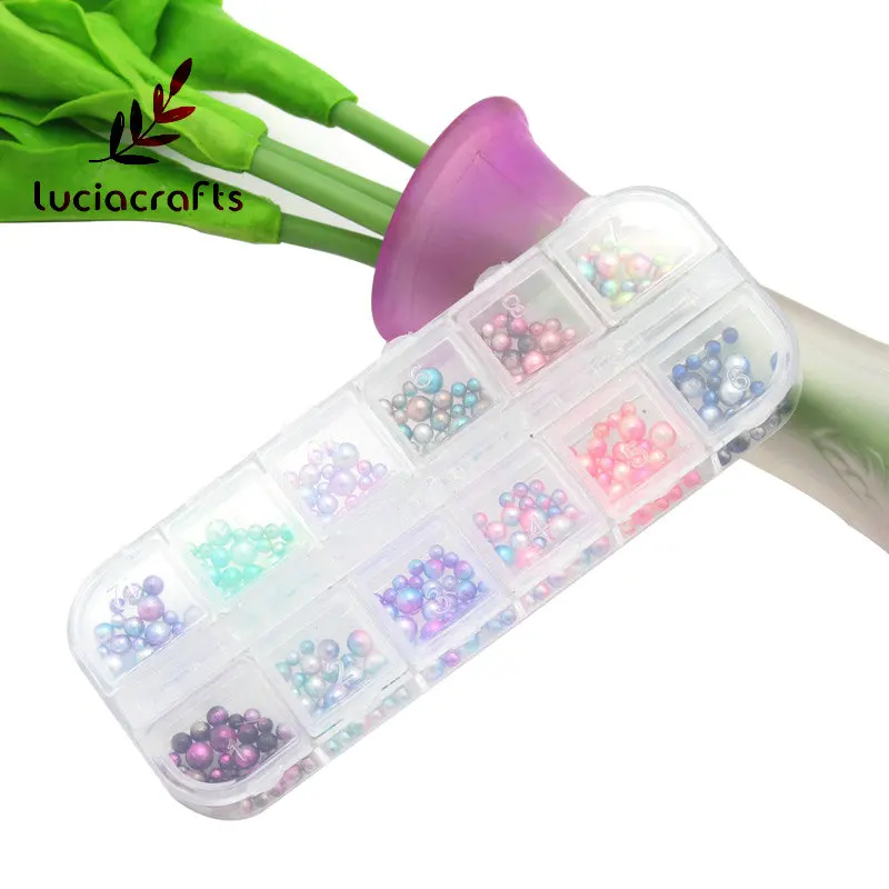 Lucia Craft 1 корлот 3/4/5 мм случайный смешанный искусственный жемчуг без отверстий
