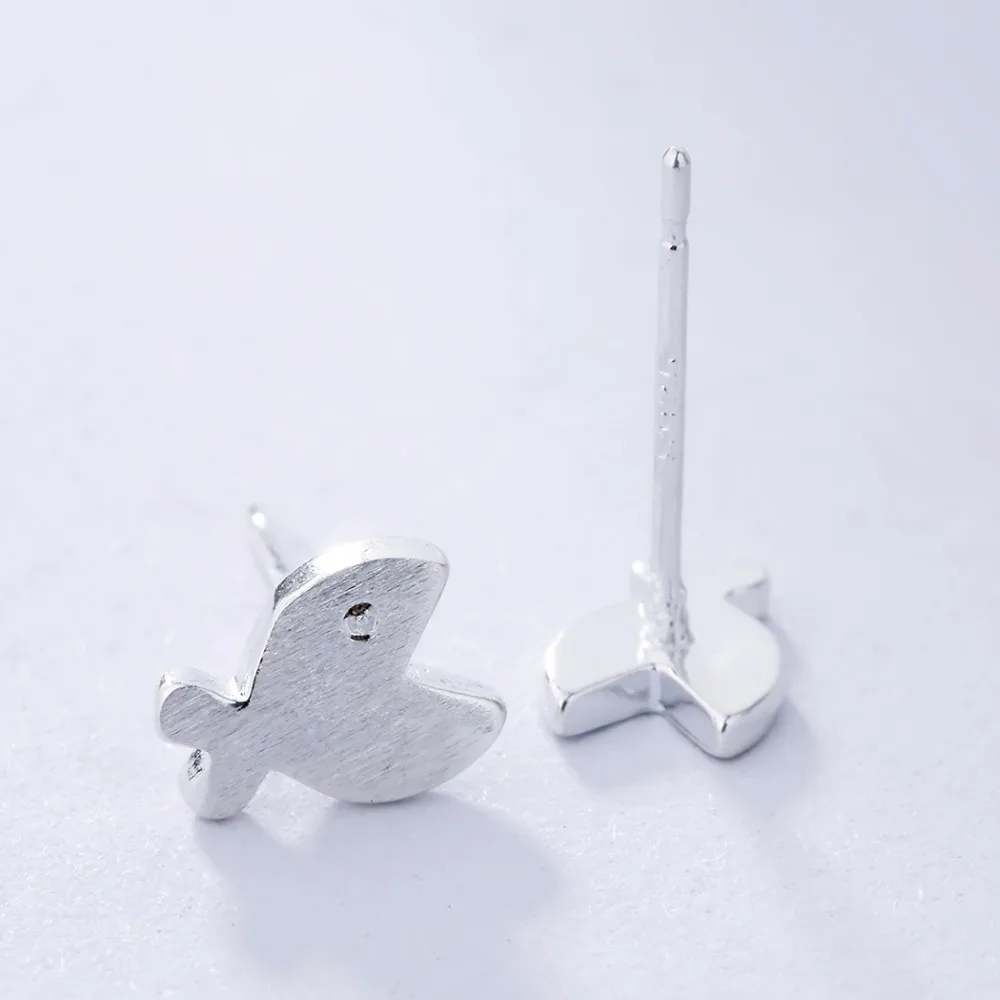 Kinitial Silver Hungery Fish Stud Earring Fashion Jewelry Animal Post Earrings For Women Piercing Bijoux | Украшения и аксессуары