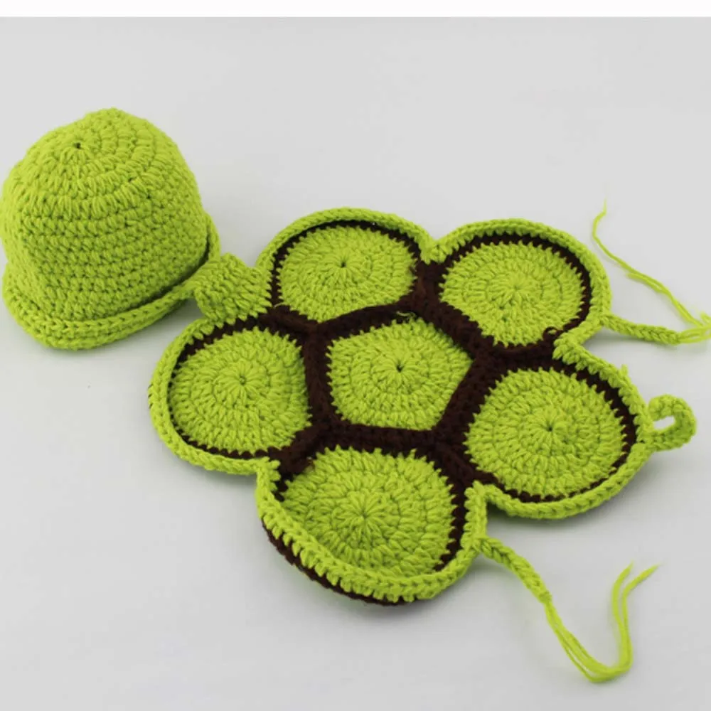 New Baby Photography Props Newborn Christmas Hat with Diaper Cover Set Infant Costume Outfit Crochet Handmade Photo Prop HK01 | Детская