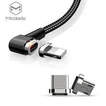 Mcdodo Магнитный зарядный кабель для телефона Lightning type C Micro USB порт