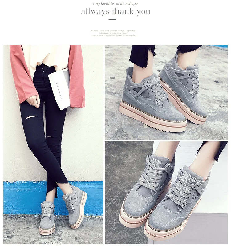 SWYIVY Chaussures Femme Platform Snow Boots Increased Wedge Women Winter Boots Fashion Winter Ankle Boots For Women Shoes