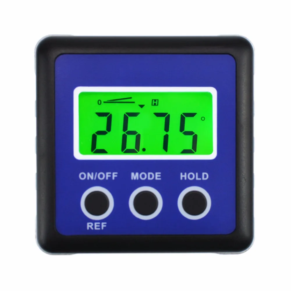 Цифровой транспортир карманный угломер измерительный прибор коническая коробка