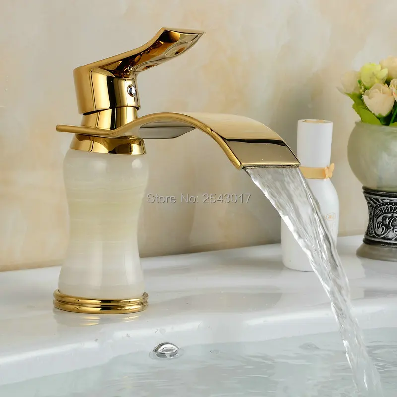 Лидер продаж популярные Смесители для ванной комнаты с золотым водопадом