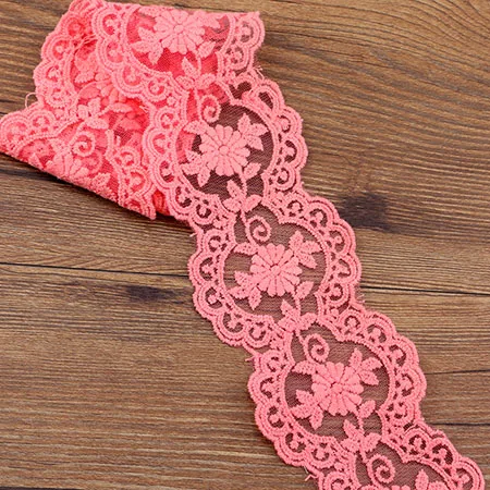 1 yard 7.5CM 1 ярдов 1,7-7,5 см хлопчатобумажная кружевная ткань DIY ткань кружева цветок подарок лента украшение Материал Цвет хлопок кружево - Цвет: 1 yard 7.5CM