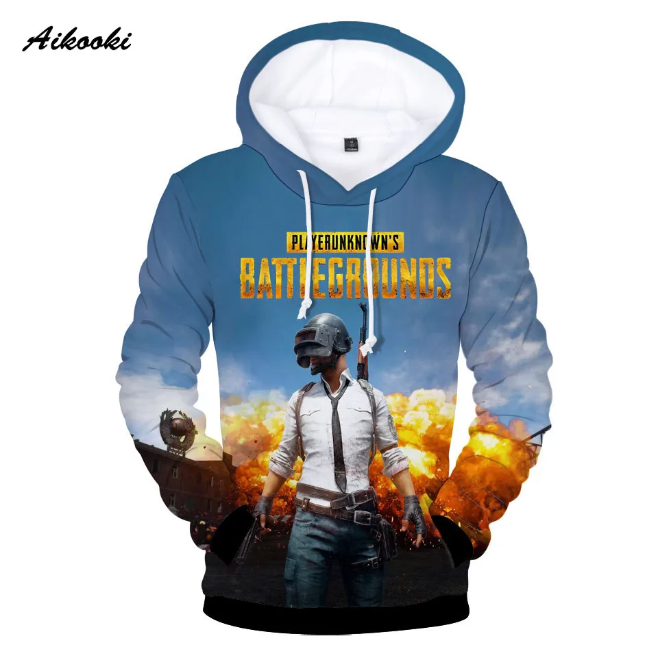 Лидер продаж худи PUBG для мальчиков и девочек толстовки с длинными рукавами