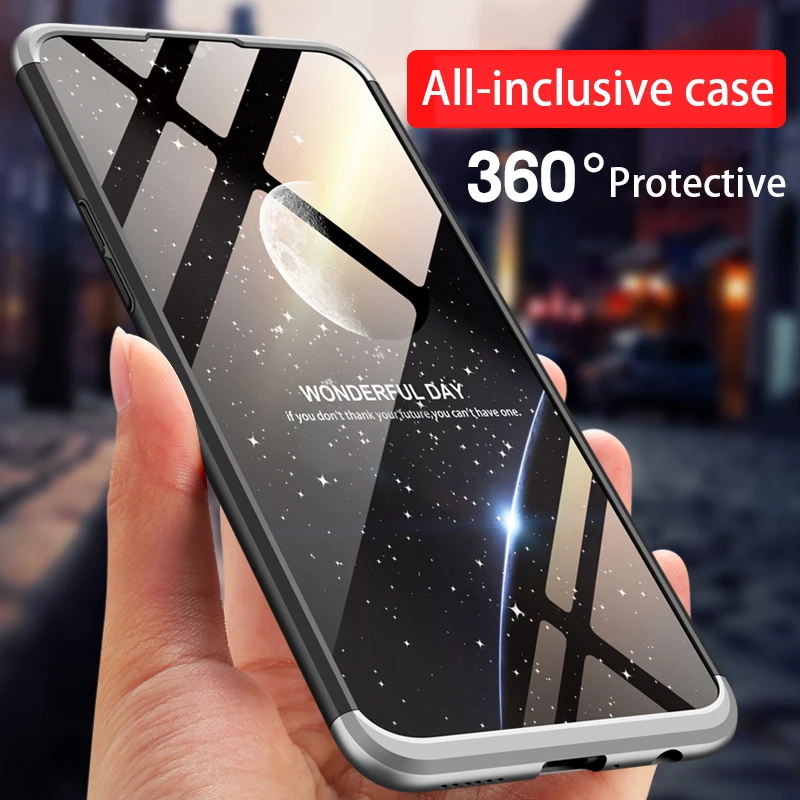 3 in 1 Phone Cases for OPPO F9 Pro R17 Realme 2 U1 K1 R15x A7x A7 Cover 360 Full Protection Fundas Capa |
