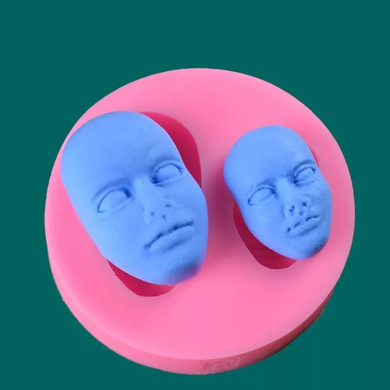 3D форма для лица из силиконовой смолы DIY ручное Изготовление ювелирных изделий