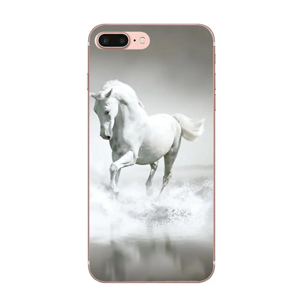 ТПУ крутые лучшие акварельные лошади бегущие для Apple iPhone 4 4S 5 5C 5S SE 6 6S 7 8 Plus X XS Max XR |