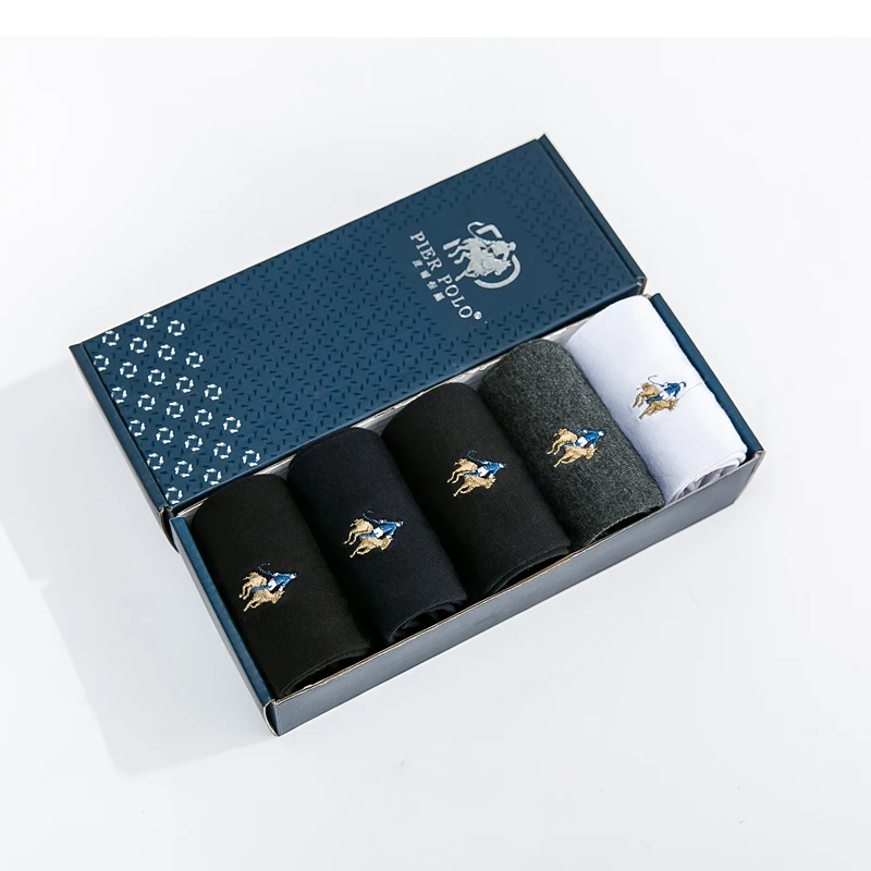 Pier Polo новые модные мужские одноцветные носки Брендовые хлопковые с