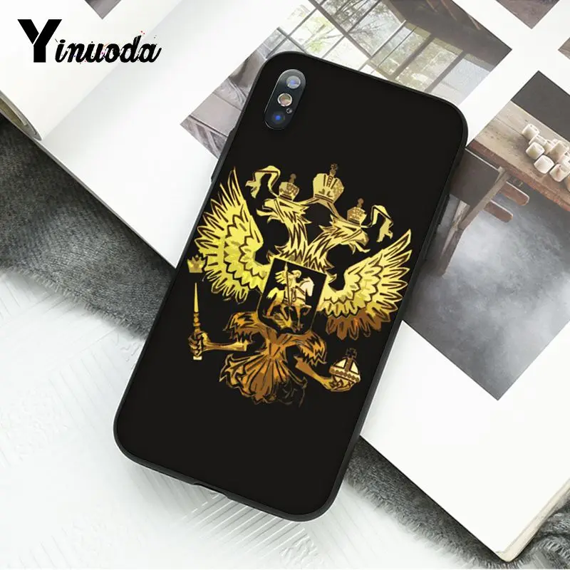 A10 Yinuoda, чехол для телефона с эмблемой флага России для iphone 11 Pro Max X XS MAX 6 6S 7 8plus 5 5S XR - Цвет: A10
