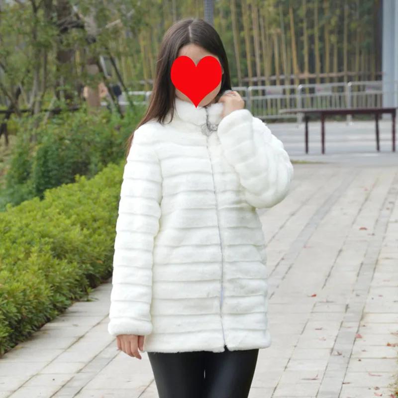 XXXL4XL 5XL размера плюс зимняя женская с воротником Мандарин верхняя одежда средней