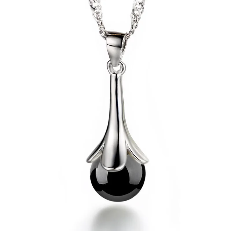 XIYANIKE 925 Sterling Silver Beads Long Section Pendant No Chian Necklaces &amp Pendants For Women Fine Jewelry Collares VNS8064 | Украшения