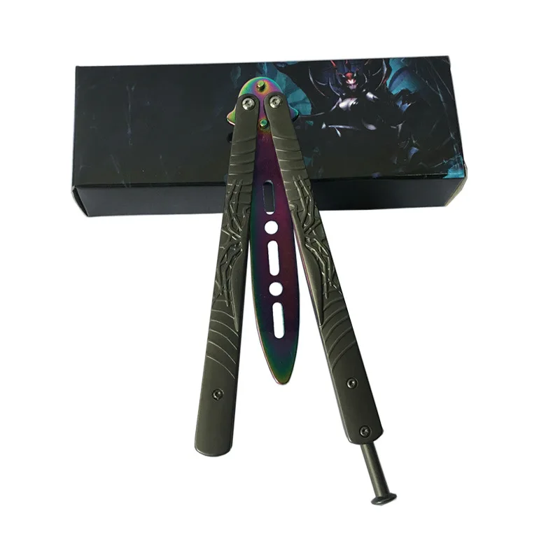 1 шт. Новый тренировочный нож балисонг бабочка инструмент складной не острый