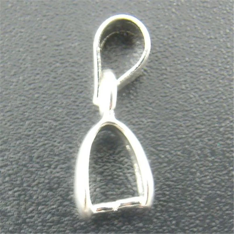 

DoreenBeads 30 шт. Серебристые клипсы для подвесок с петлей 5*15 мм