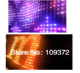 Гибкий Мягкий DJ DMX P9 светодиодный видео версия ткань RGB 3 в 1 цветная занавеска