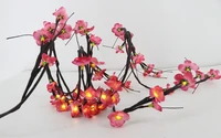 free shipping blossom plum willow twig garland christmas party wedding decoration soft willow garland lighted willow garland