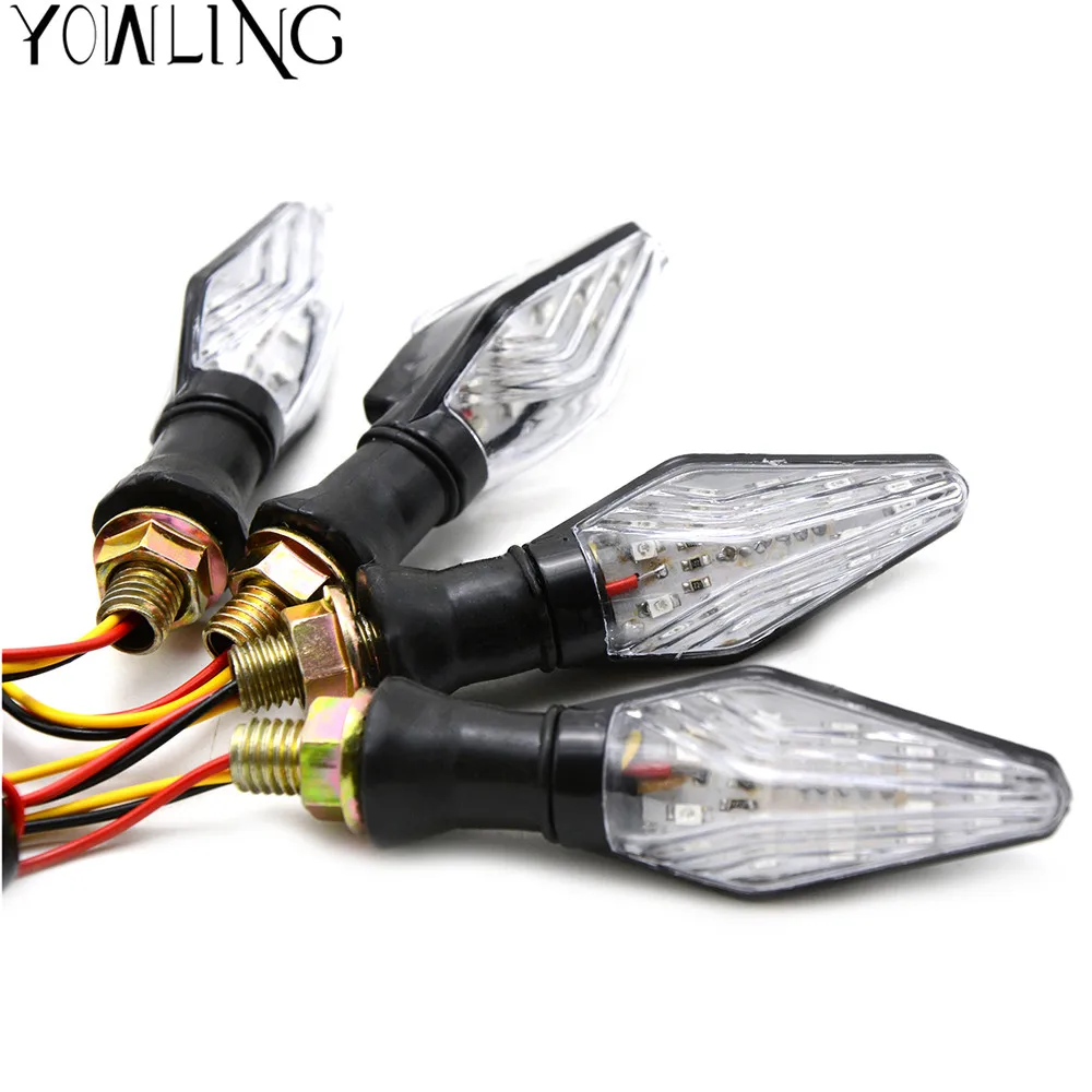 

Universal Motorcycle Turn Signals LED Turn Light Motorbike Amber Indicators Flashers Blinkers for Honda Kawasaki suzuki