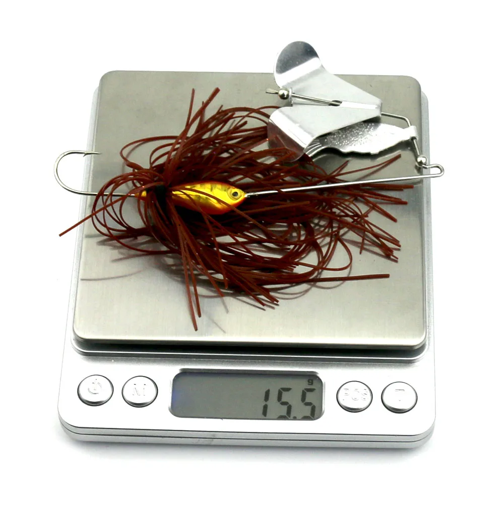 Hengjia 15.5 г свинца голову spinnerbaits щука воблер бас сома buzzbaits рыболовные приманки иска