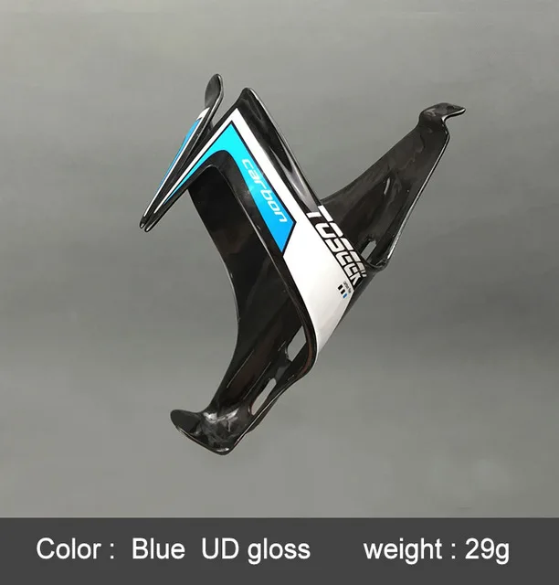 UD glossy blue 2 pcs 2 шт. карбоновая клетка для бутылки с водой для горного велосипеда велосипедный держатель для бутылки полностью из углеродного волокна ультра-светильник 16 моделей - Цвет: UD glossy blue 2 pcs