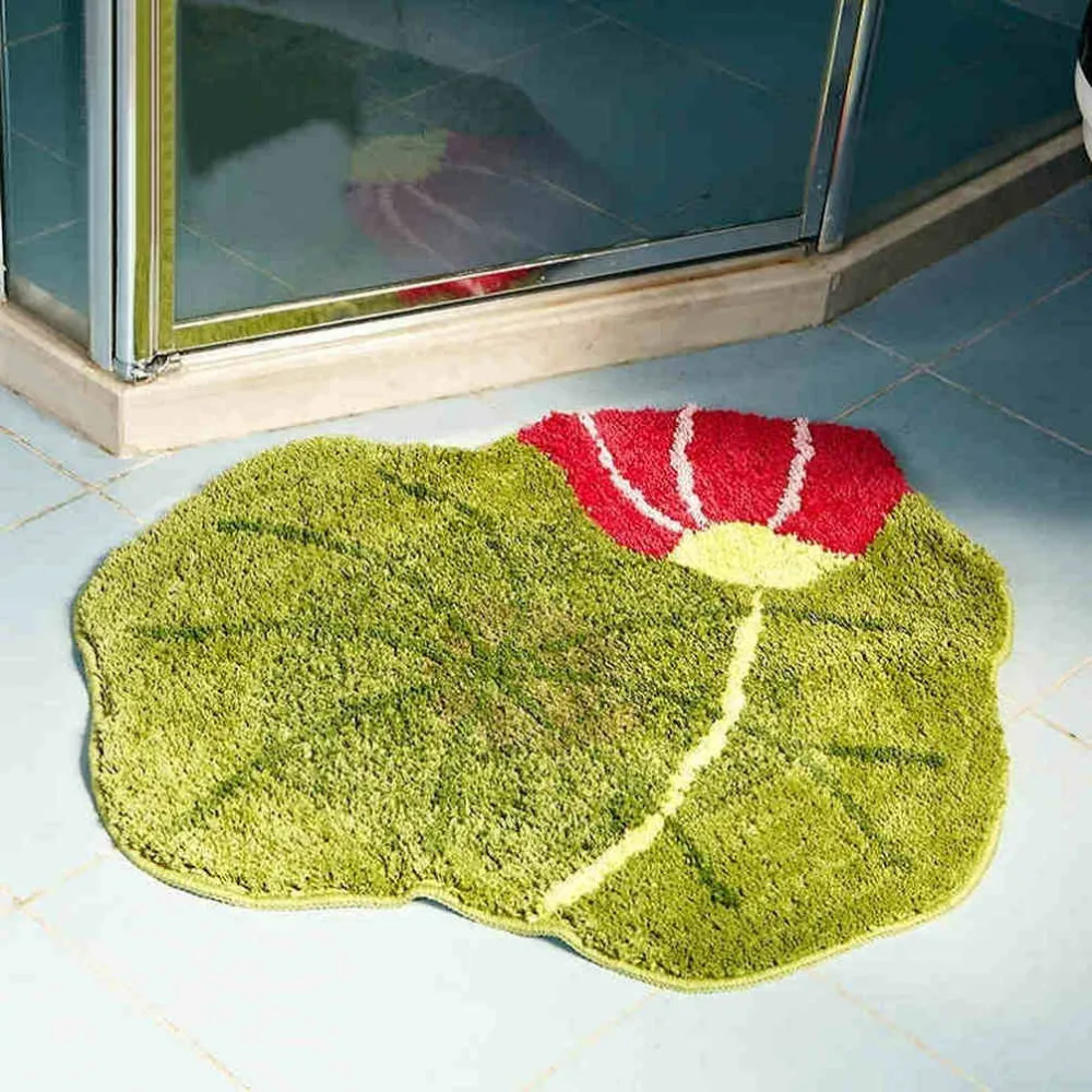 NiceRug бесплатная доставка милая зеленая микрофибра нескользящий коврик для
