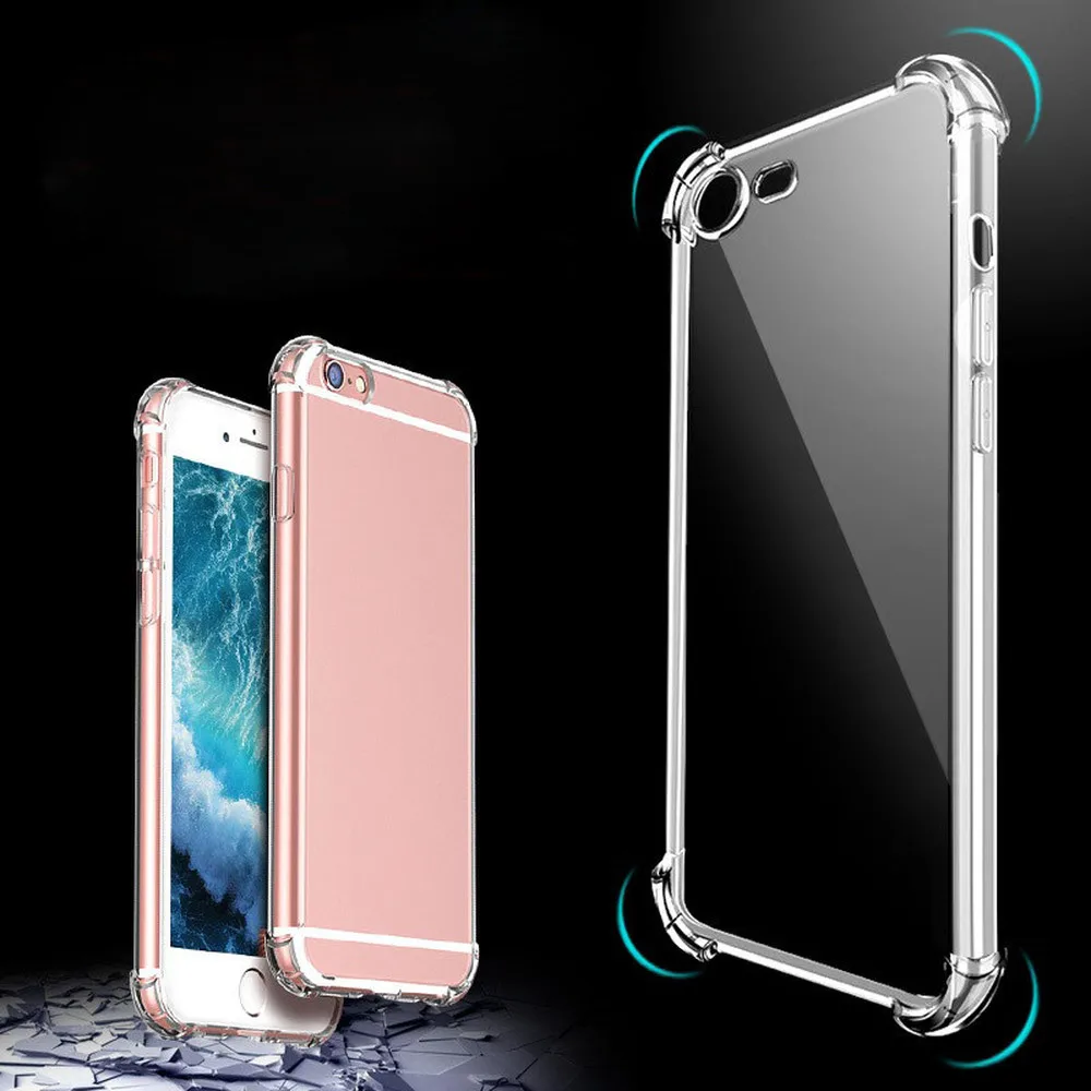 Four Corners Shockproof Soft TPU Clear Back Case Cover for Sharp Aquos S2 S3 R2 Transparent Fitted Phone Shell Anti Dust |
