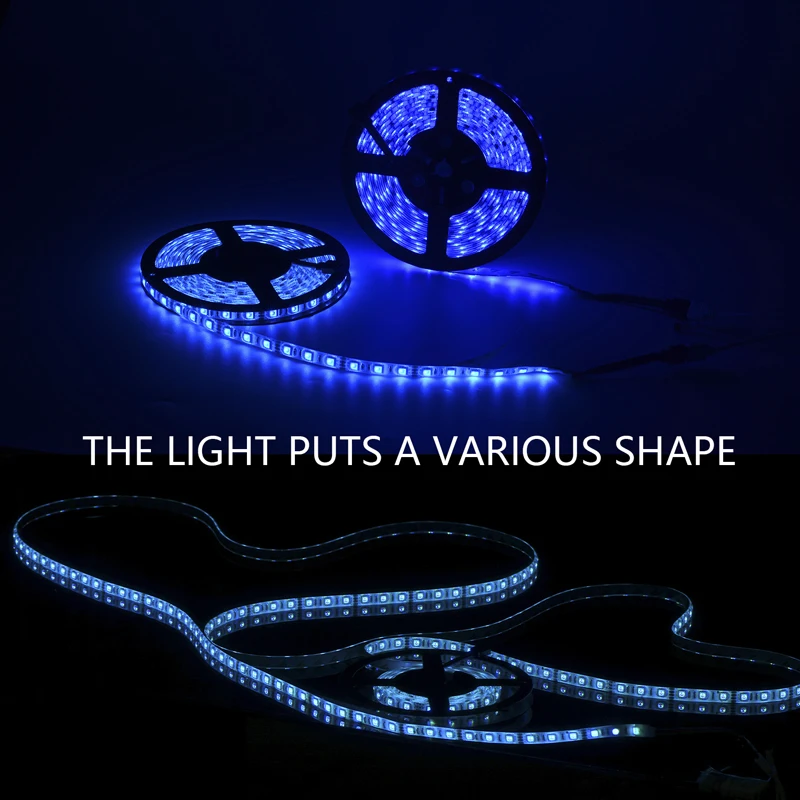 xtf2015 LED RGB Strip Light 5050 Chip DC12V 60LEDs/m Flexible Waterproof IR Remote Control Lights 5m/lot | Лампы и освещение