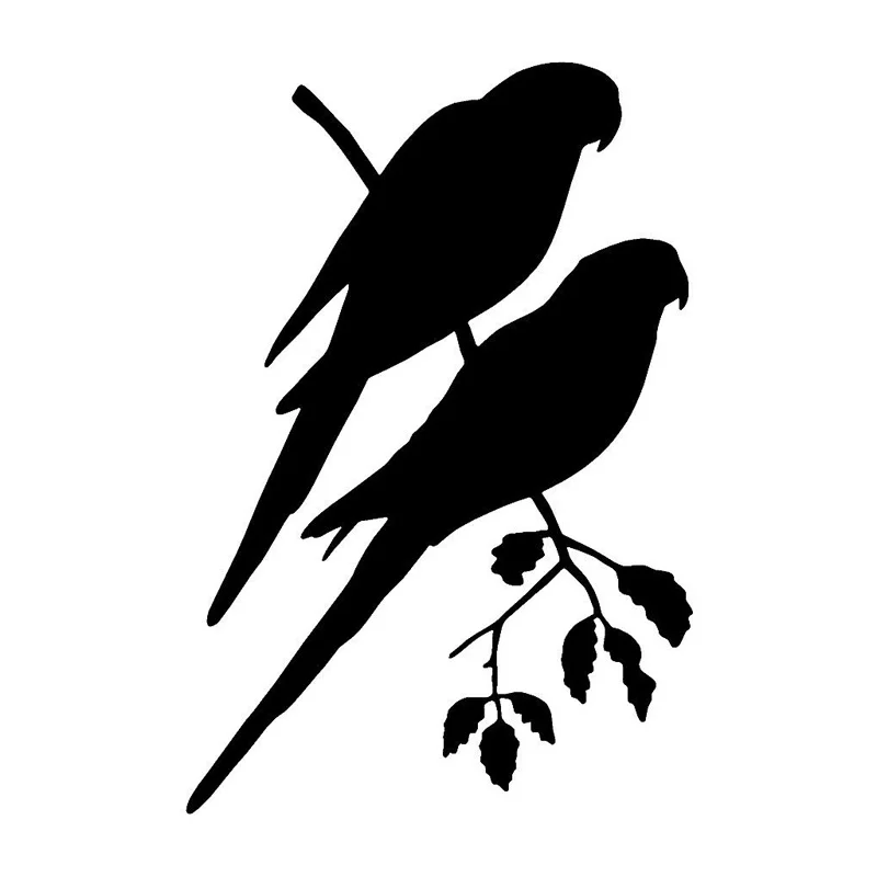 10 2*15 2 см Parrot Bird стильные автомобильные оконные стеклянные декоративные наклейки