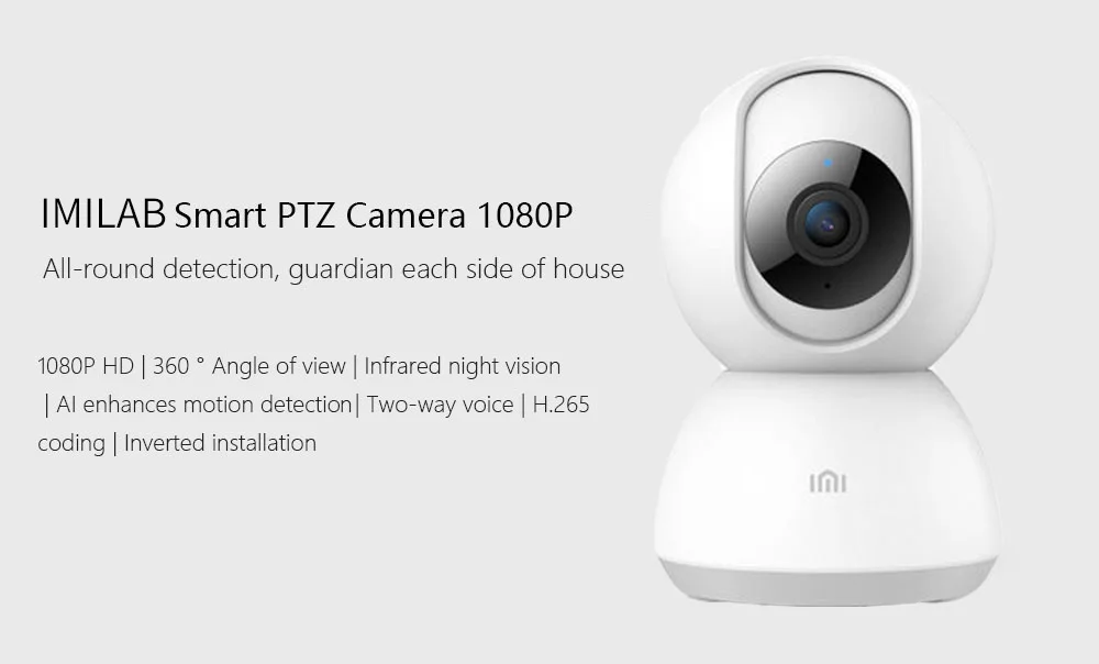 Оригинальная смарт-камера Xiaomi Mijia, камера-колыбель с головкой, ip-камера 1080P HD 360 градусов, ночное видение для умного дома, пульт дистанционного управления