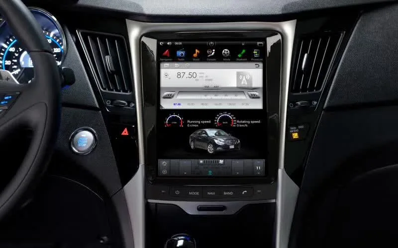 Вертикальный экран Tesla стиль Android 6,0 10,4 дюймов стерео Dvd для hyundai Sonata радио Gps навигационная система с 3g 4G wifi