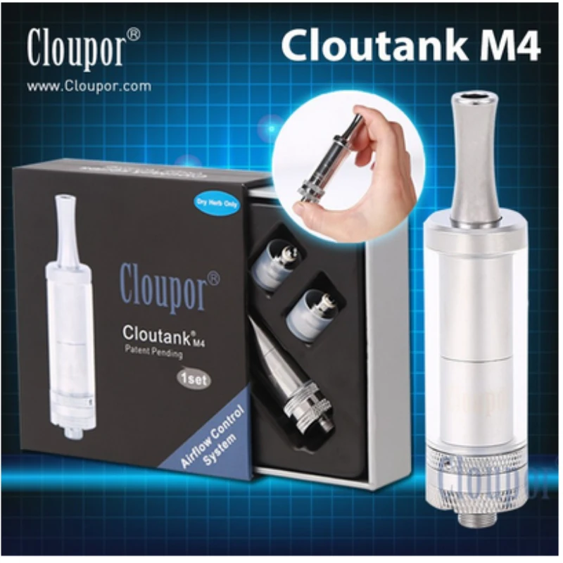 Акции Cloupor Cloutank m4 Сухой Травы Только Система Контроля Воздушного Потока Стекло