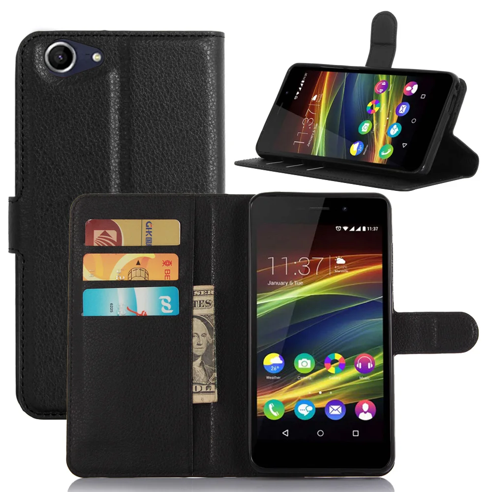 Роскошный Новый модный умный чехол с окошком обзора для Wiko Slide 2 откидной кожаный