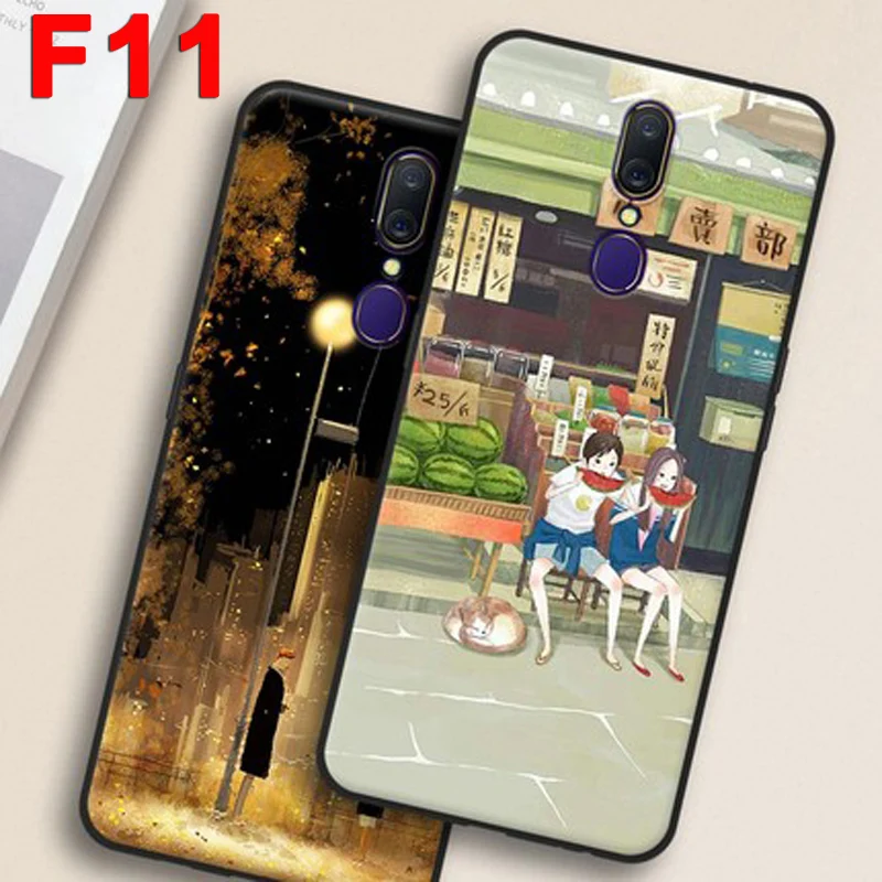 Чехол для OPPO F11 6 53 дюйма мягкий силиконовый чехол телефона с мультяшным рисунком
