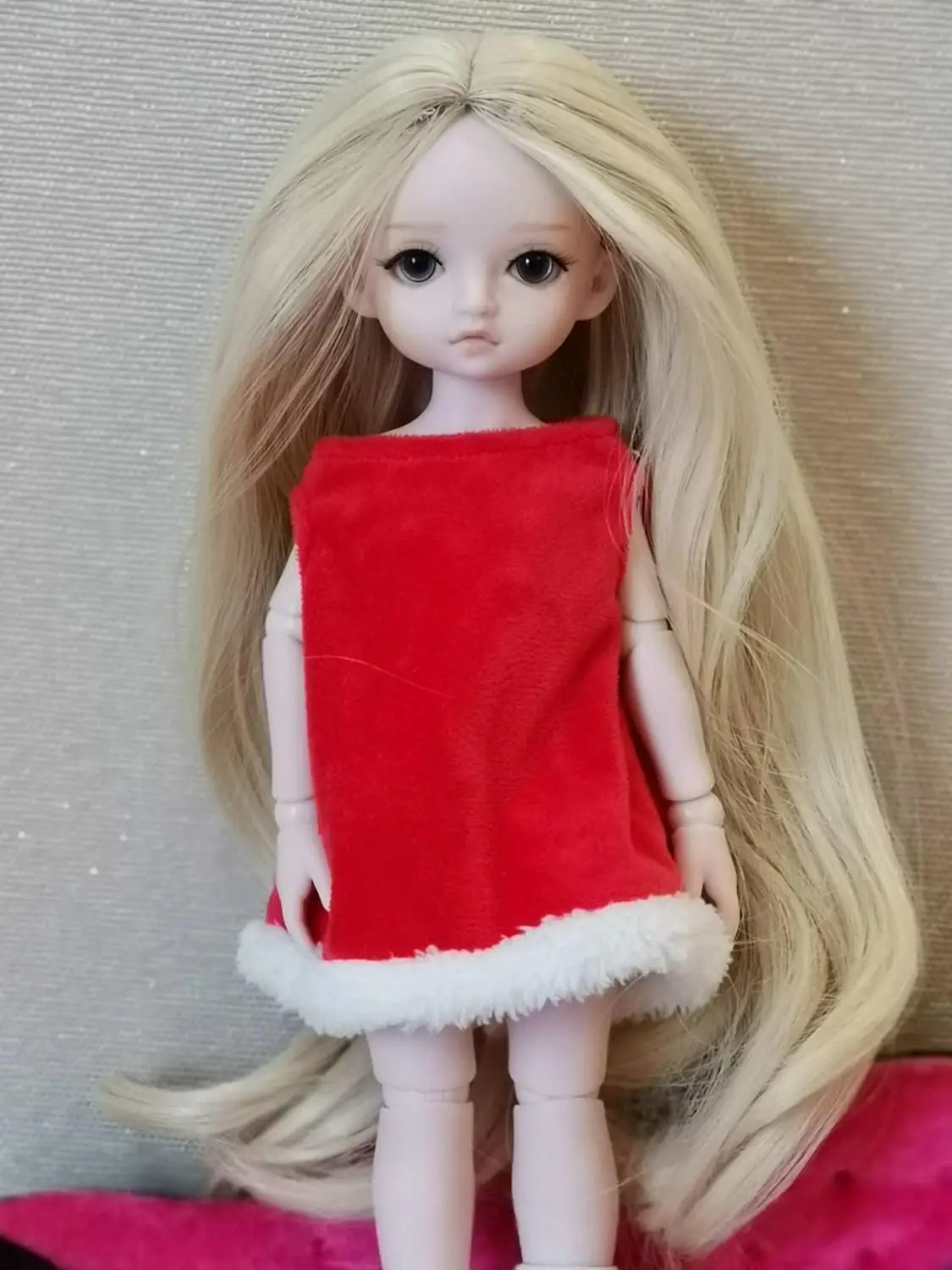 Новые куклы BJD для девочек на Рождество пластиковые 30 см Распродажа с платьем