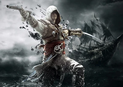 Color Paintings Posters Creed Game Connor 31 War Wall Art Framework Home Decor 1 Pieces Print Decorative Picture Room | Дом и сад