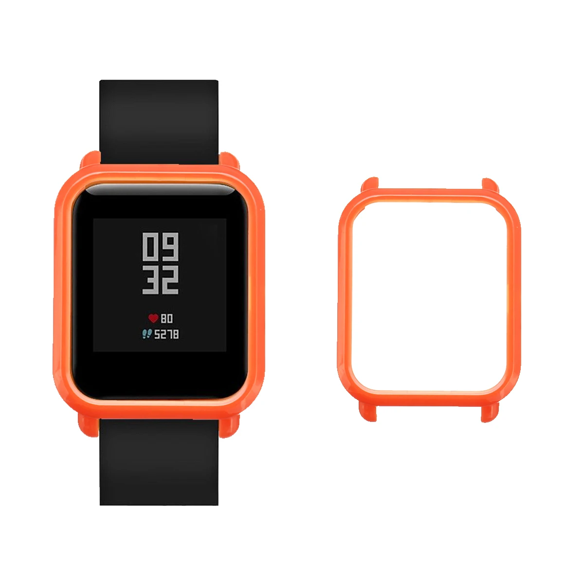 Orange Чехол-рамка для часов Защитная пленка для Xiaomi для Huami Amazfit Bip Bit спортивные часы Молодежные умные аксессуары - Цвет: Orange